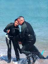 GtB Dive Rescue bringing the Victim out of the Water