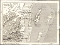 GtB Wood engraved British Honduras Belize map from 1890