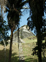GtB View to
                                el Castillo on the Belize Maya Site
                                Xunantunich