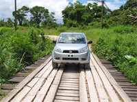 GtB Road in the Maya Mountains in Belize