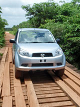 GtB Driving on the Costal Higway (Manatee Road) in Belize