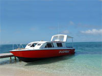 GtB D-Express Water Taxi on the Dock