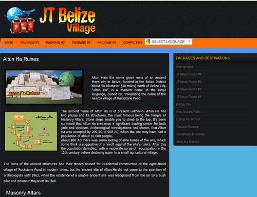 Stolen content. JT Belize Village
                                  iis a content thief